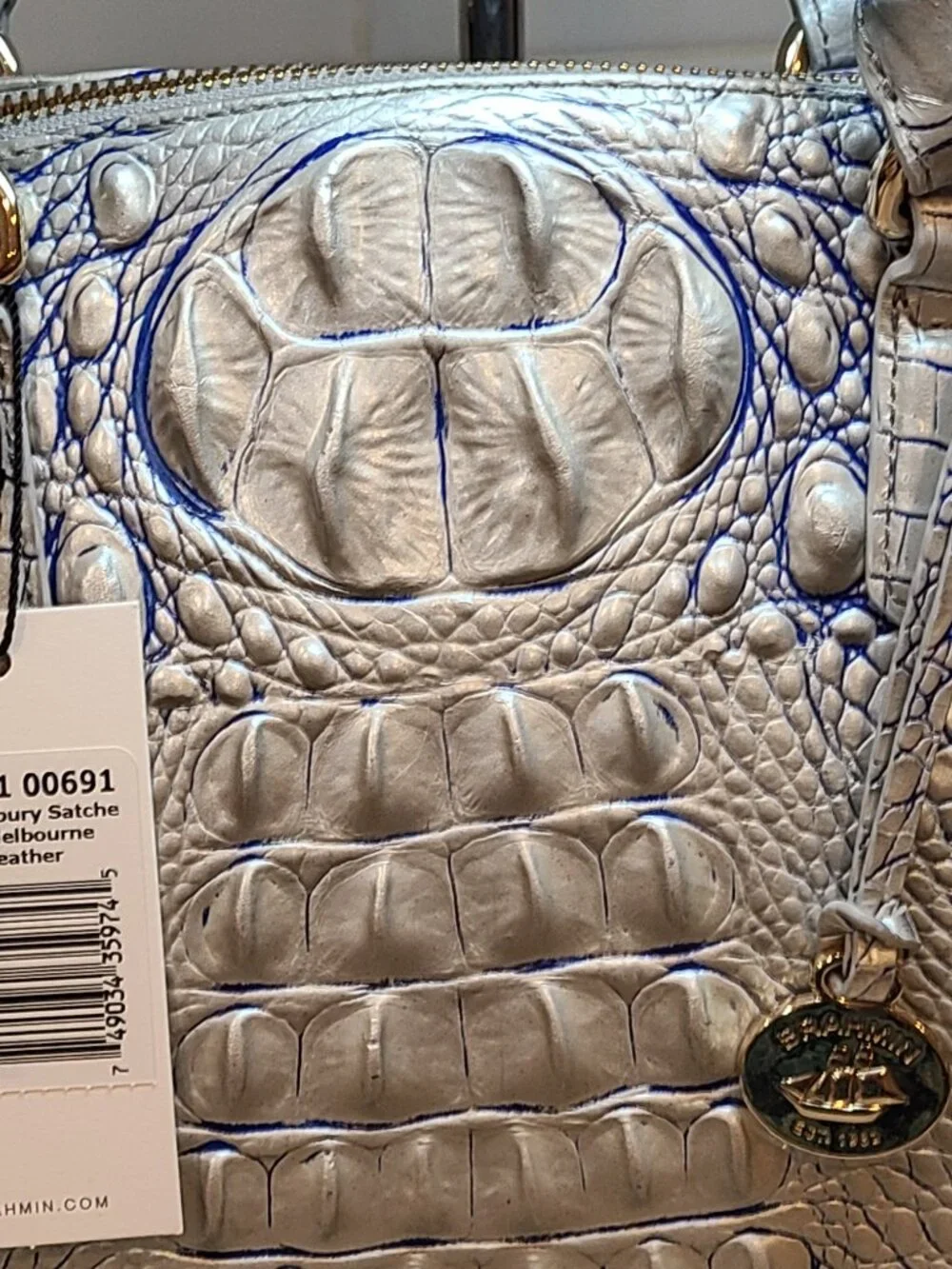 Brahmin NWT Large Duxbury Eggshell Melbourne Leather NWT